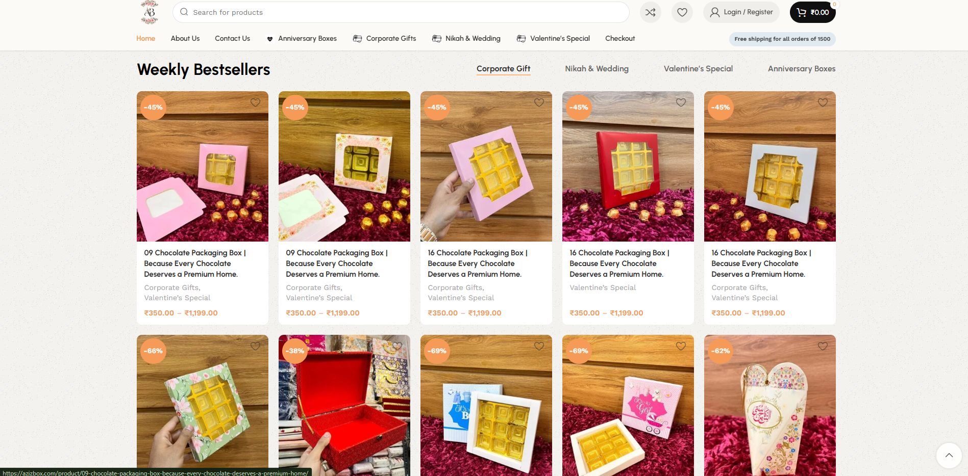 Aziz Box – Modern Packaging & Business Website